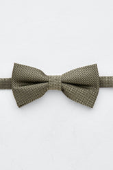 Junior Olive Textured Bow Tie